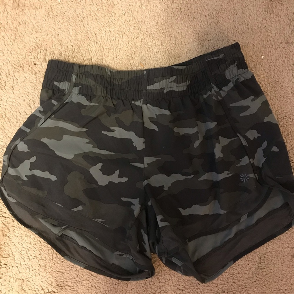 Athleta Printed Mesh Racer Short